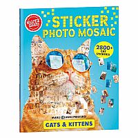 KLUTZ CATS KITTENS STICKER MOSAIC
