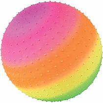 RAINBOW KNOBBY BALL MED 8"