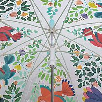 Umbrellas Flowers and Birds
