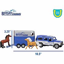 BREYER LAND ROVER & TRAILER
