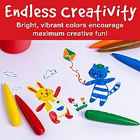 LITTLE CREATIVEs EASY GRIP CRAYONS