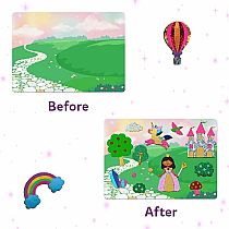 PRESS/PEEL FOIL FUN UNICORNS/PRINCESSES