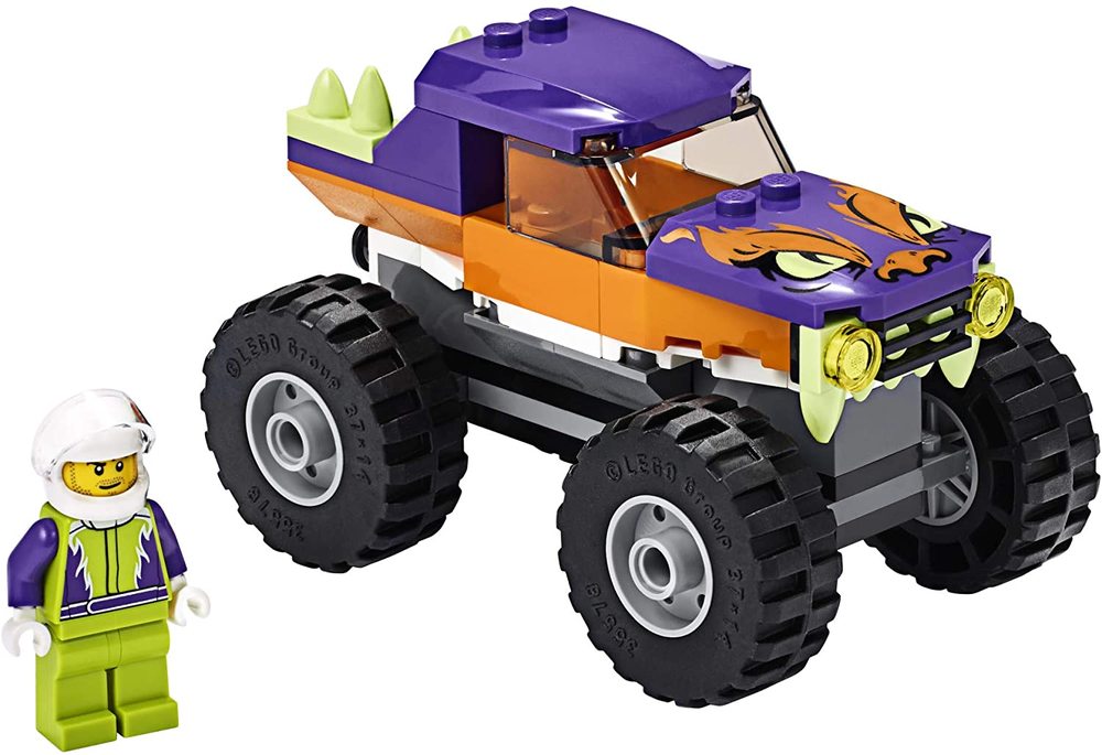lego monster truck spiderman