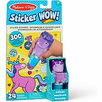STICKER WOW PURPLE UNICORN