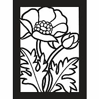 Little Wildflowers Stained Glass Coloring Book