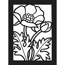 Little Wildflowers Stained Glass Coloring Book