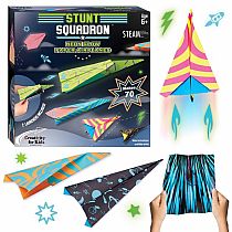 STUNT SQUADRON PAPER AIRPLANES NEON GLOW