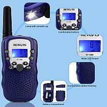 Retevis Walkie Talkies set Dk Blue w FLASHLIGHT