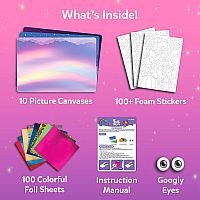 PRESS/PEEL FOIL FUN UNICORNS/PRINCESSES