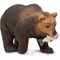 SAFARI GRIZZLY BEAR W FISH