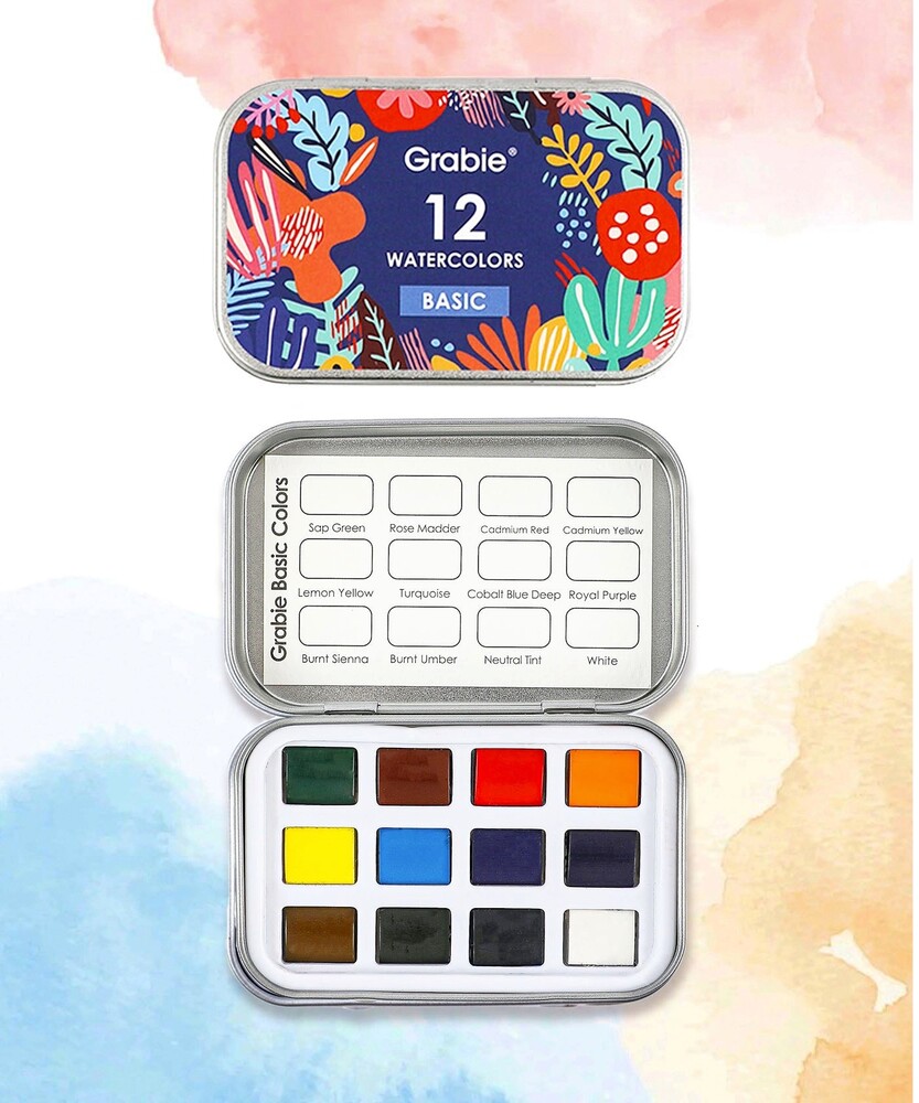 WATERCOLOR PAINT POCKET SET 12