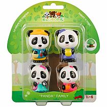 Timber Tots Panda Family set of 4