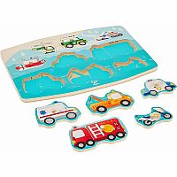 EMERGENCY PEG PUZZLE VEHICLES