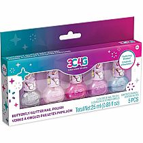 BUTTERFLY NAIL POLISH SET 5 PK