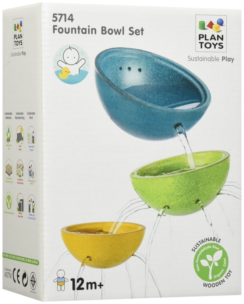 Plan toys fountain bowl set top