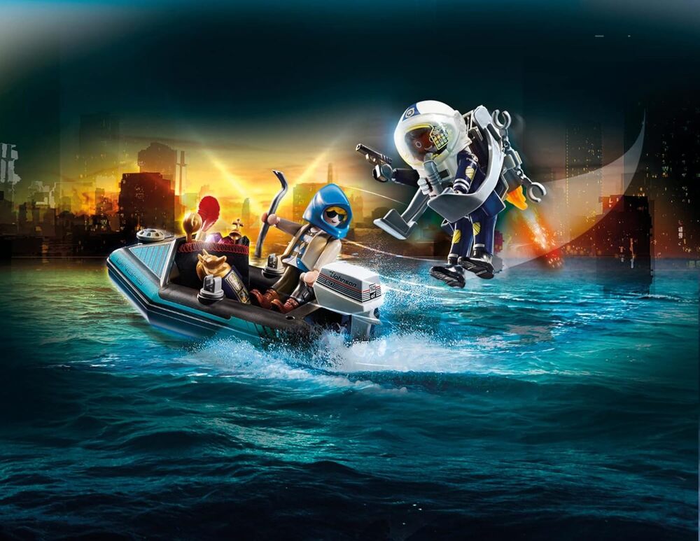 Jetpack Swat PM POLICE JET PACK W BOAT - Over the Rainbow