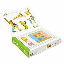 Tegu Tints Magnetic Wooden Blocks 14 Piece Set