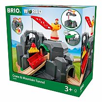 BRIO Crane & Mountain Tunnel
