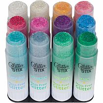 KWIK STIX GLITTER STIX 12 PK