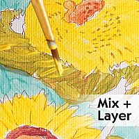 Paint by Number Sunflowers