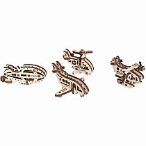 Ugears U-Fidgets Aircrafts (4 Pcs)