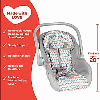 ZIG ZAG RAINBOW CAR SEAT CARRIER