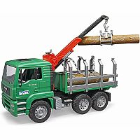 Bruder Timber Truck with Loading Crane