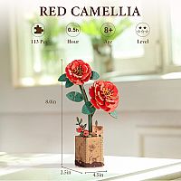 WOODEN PUZZLE RED CAMELIA