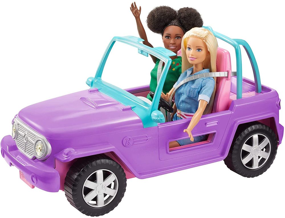Barbie jeep car online