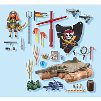 PM PIRATE RAFT WITH TREASURE