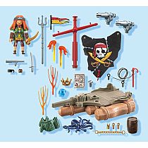PM PIRATE RAFT WITH TREASURE