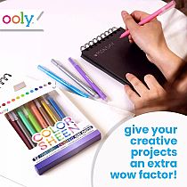 COLOR SHEEN METLIC GEL PENS 12