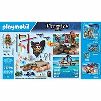 PM PIRATE RAFT WITH TREASURE