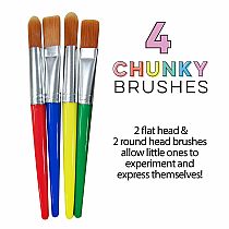 IHA JR 4 CHUNKY BRUSHES