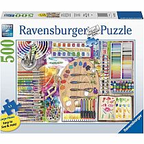 ARTISTS PALETTE 500PC LRG FRMT