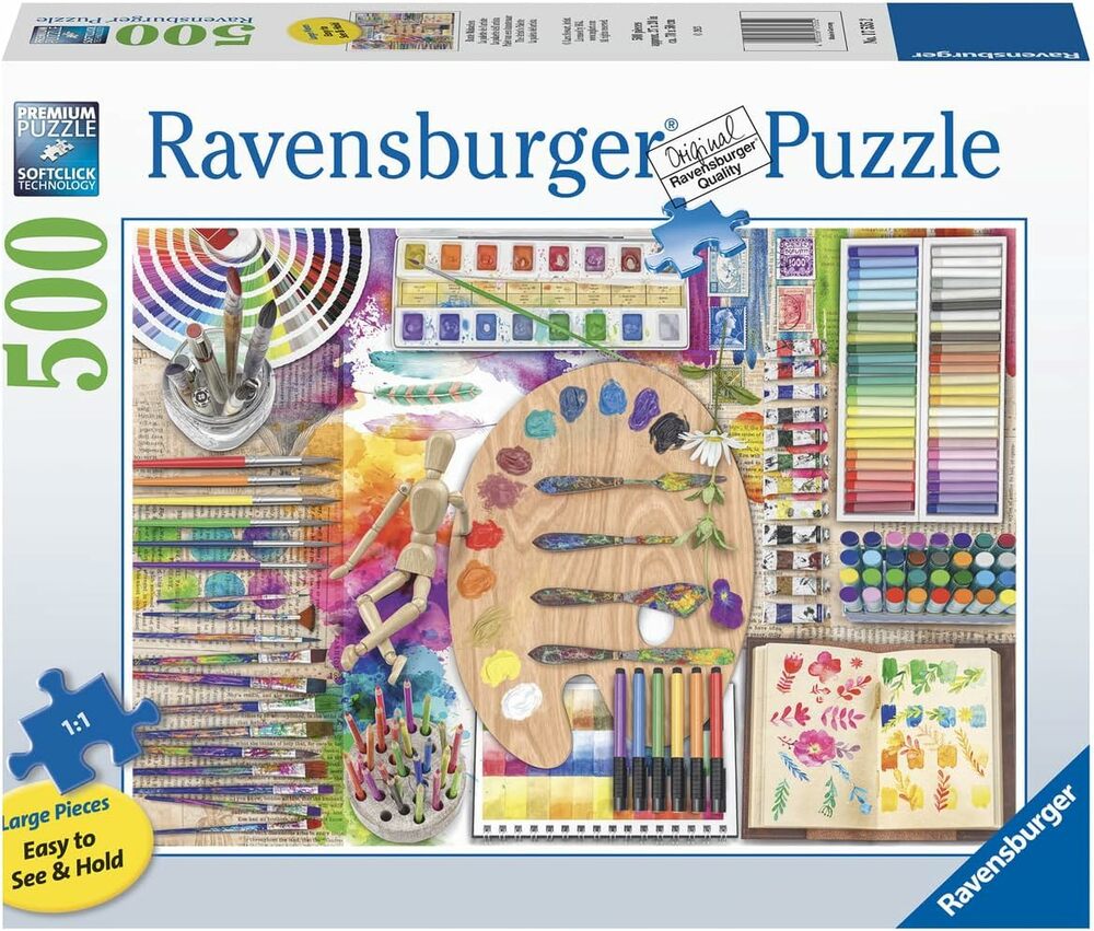 ARTISTS PALETTE 500PC LRG FRMT