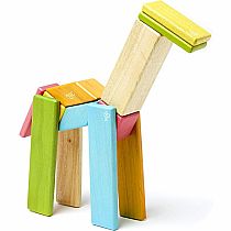 Tegu Tints Magnetic Wooden Blocks 14 Piece Set