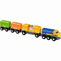 BRIO THREE WAGON CARGO TRAIN