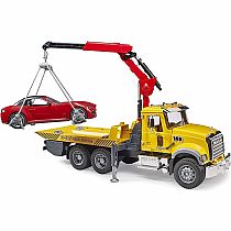 BRUDER MACK TOW TRUCK W ROADST