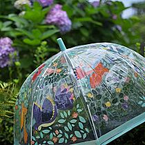 Umbrellas Flowers and Birds