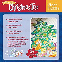 CHRISTMAS TREE FLOOR PUZ 49 PC