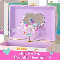 UNICORN RBW JEWELRY BOX 2 DR
