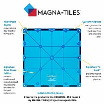 Magna-Tiles® Clear Colors 100 Piece Set