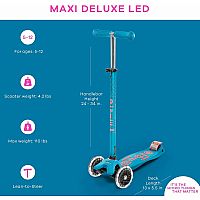 MAXI DLX SCOOTER LED AQUA