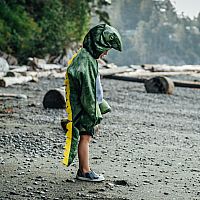 T-Rex Hooded Cape - Green