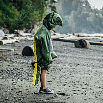 T-Rex Hooded Cape - Green