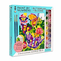 PAINT BY # BUTTERFLIES BLOOMS