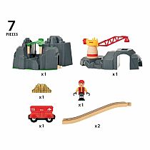 BRIO Crane & Mountain Tunnel