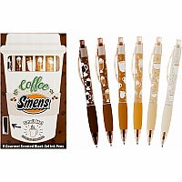 COFFEE SCENTED PENS SET OF 6