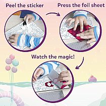 PRESS/PEEL FOIL FUN UNICORNS/PRINCESSES